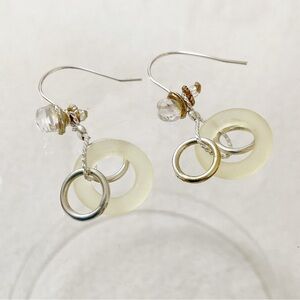 Completed Works Tra La La Sterling Silver Sculptural Drop Earrings Modern
